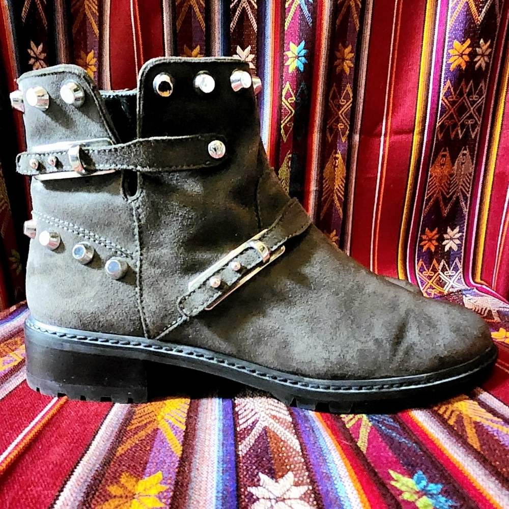 Stuart Weitzman 'Go West' Moto Boot Size 8